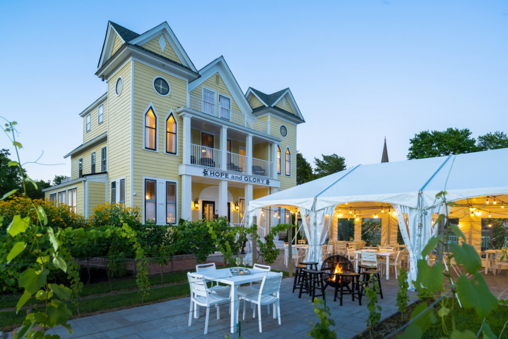 The Dog & Oyster Micro-Vineyard at The Hope & Glory Inn