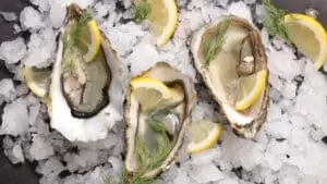 Fresh oysters served at the Urbanna Oyster Festival near our Irvington, VA Bed and Breakfast